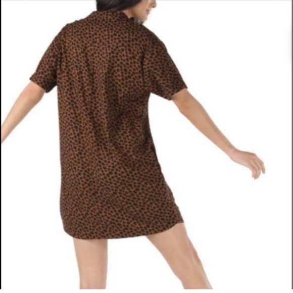VANS Leopard Print Shirt Dress - Picture 3 of 11